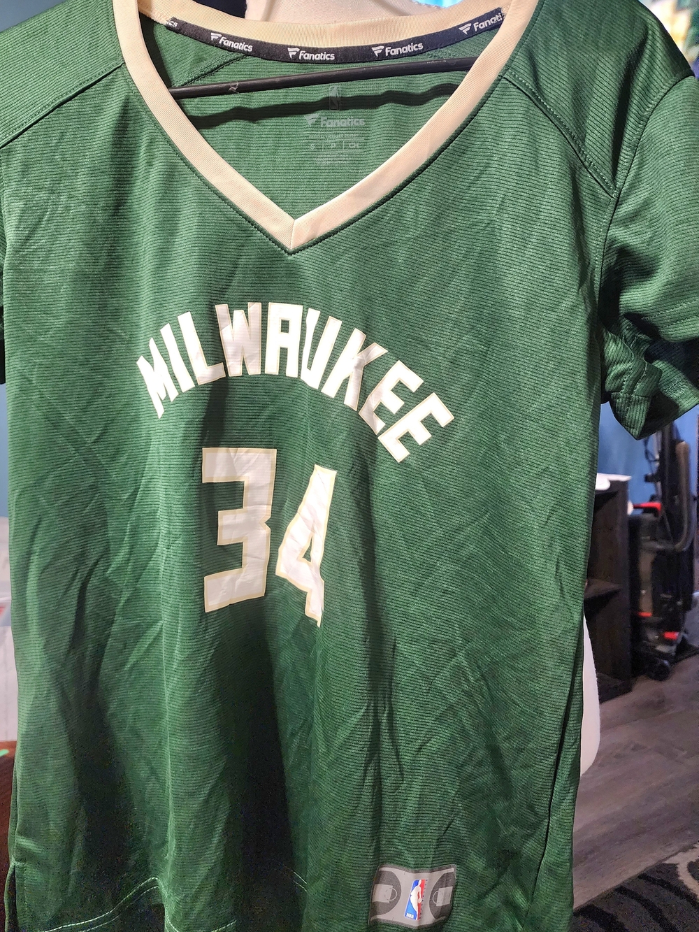 Fanatics Milwaukee Bucks Green #34 Antetokounmpo Official Jersey Sz SM New